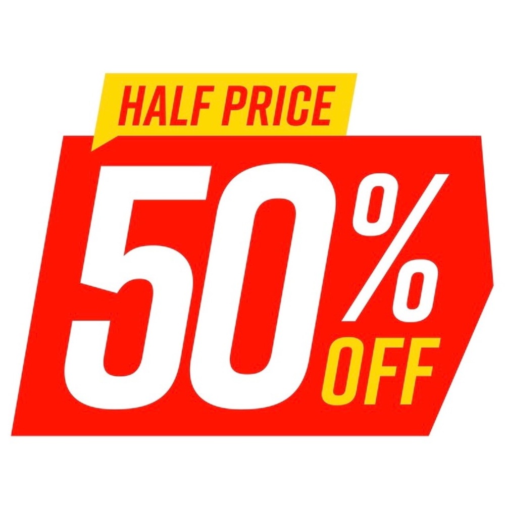 EVERYTHING 1/2 OFF
